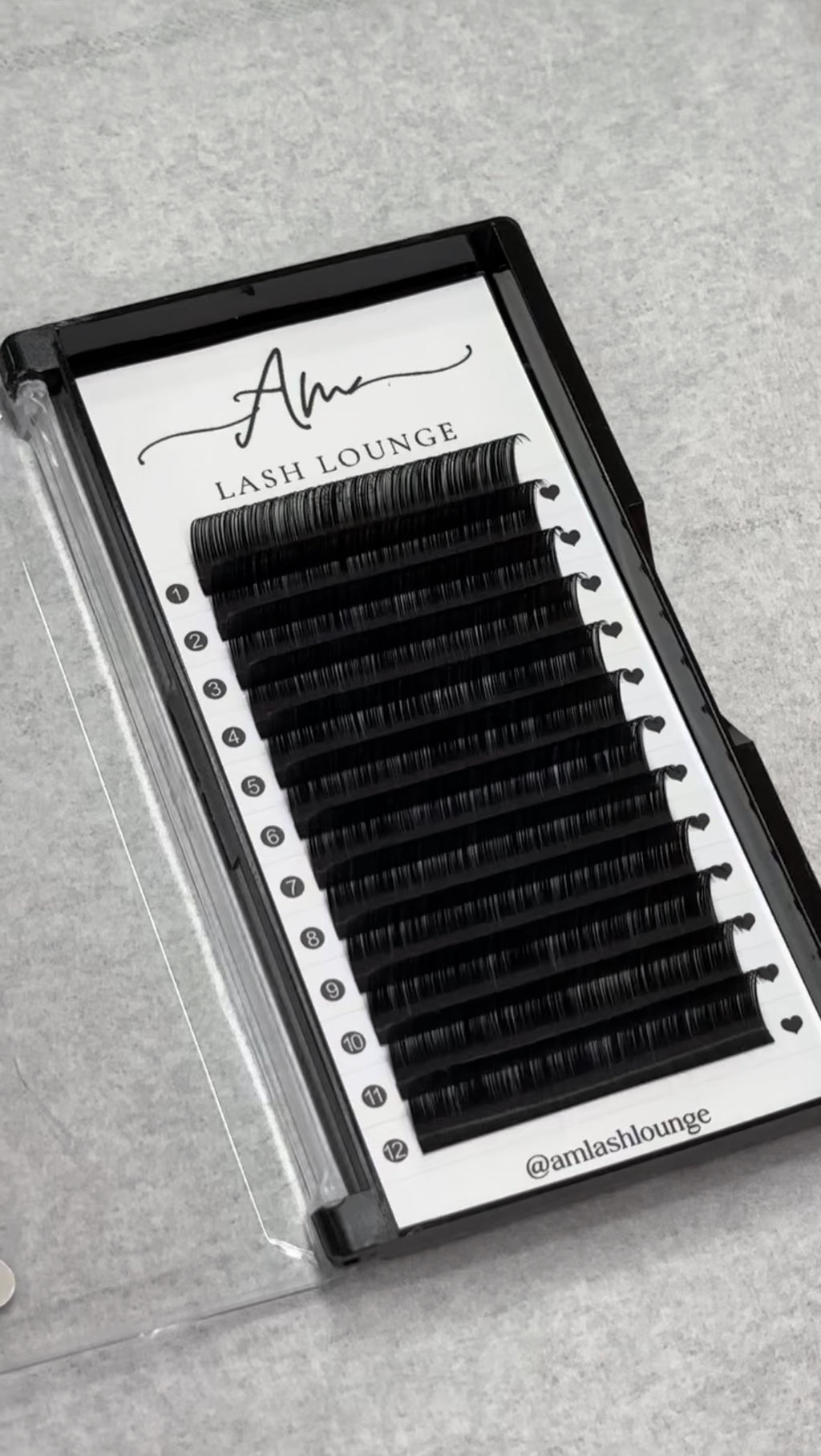 AMLASHLOUNGE signature lash trays 0.05 D curl