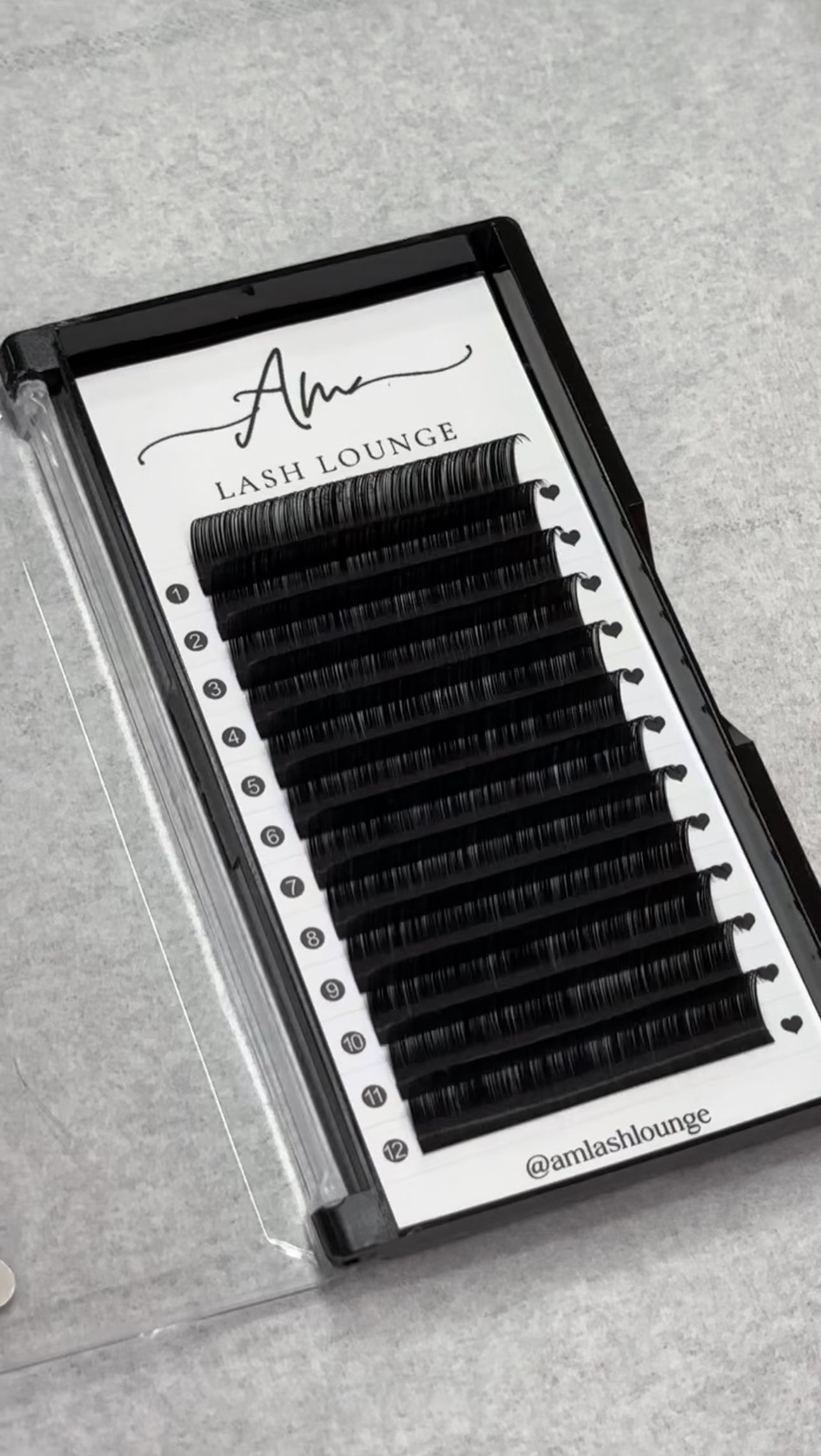 AMLASHLOUNGE signature lash trays 0.05 D curl